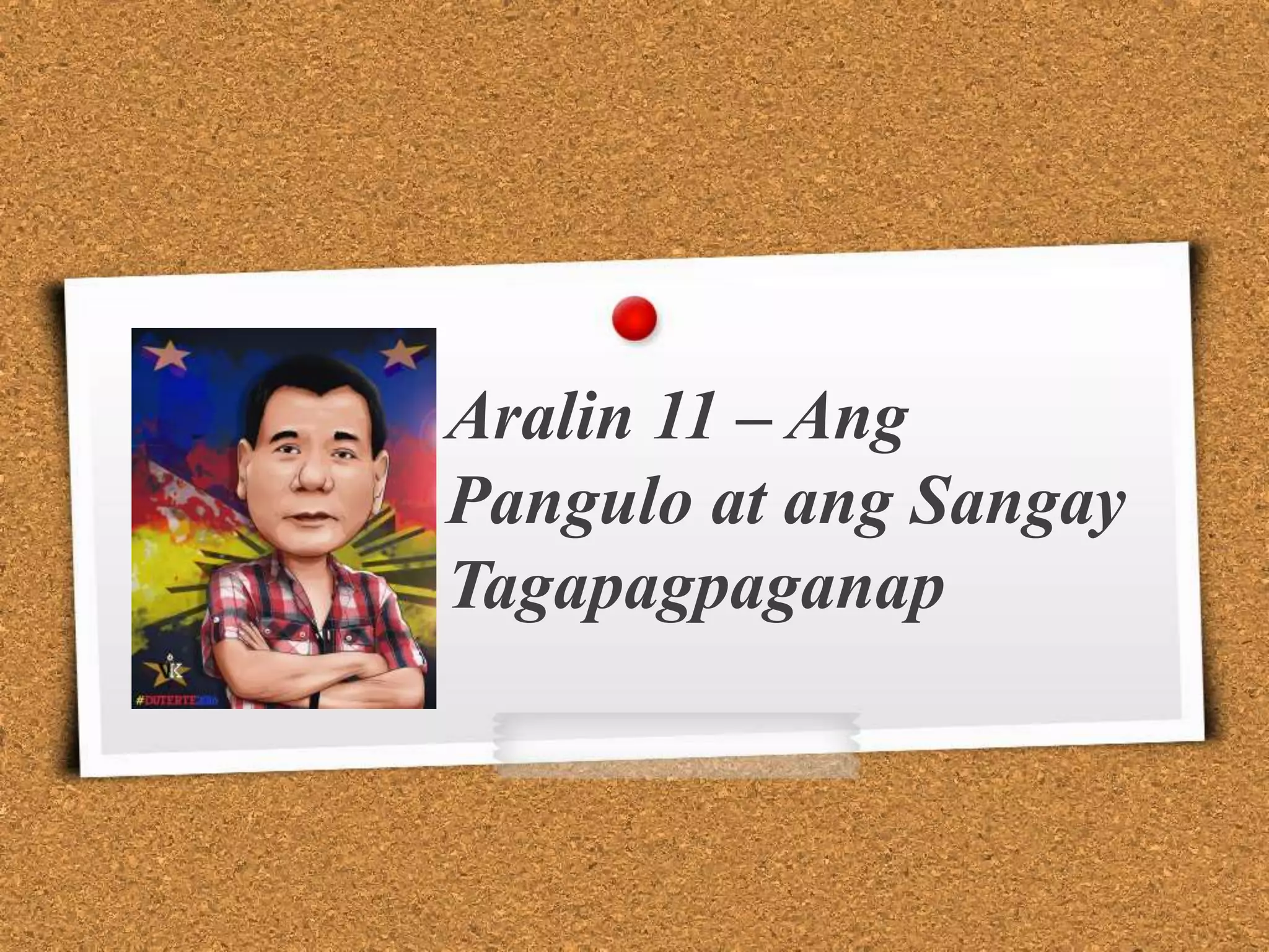 ANG SANGAY NG EHEKUTIBO | PPT