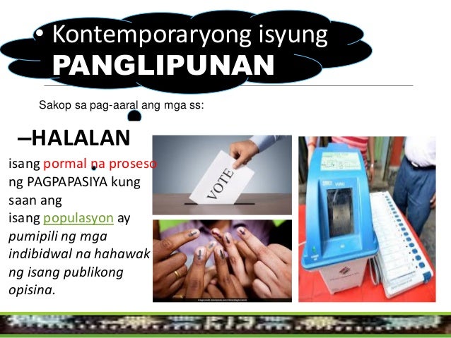 Kontemporaryong Isyung Panlipunan At Kahalagahan Nito  isyungbabe