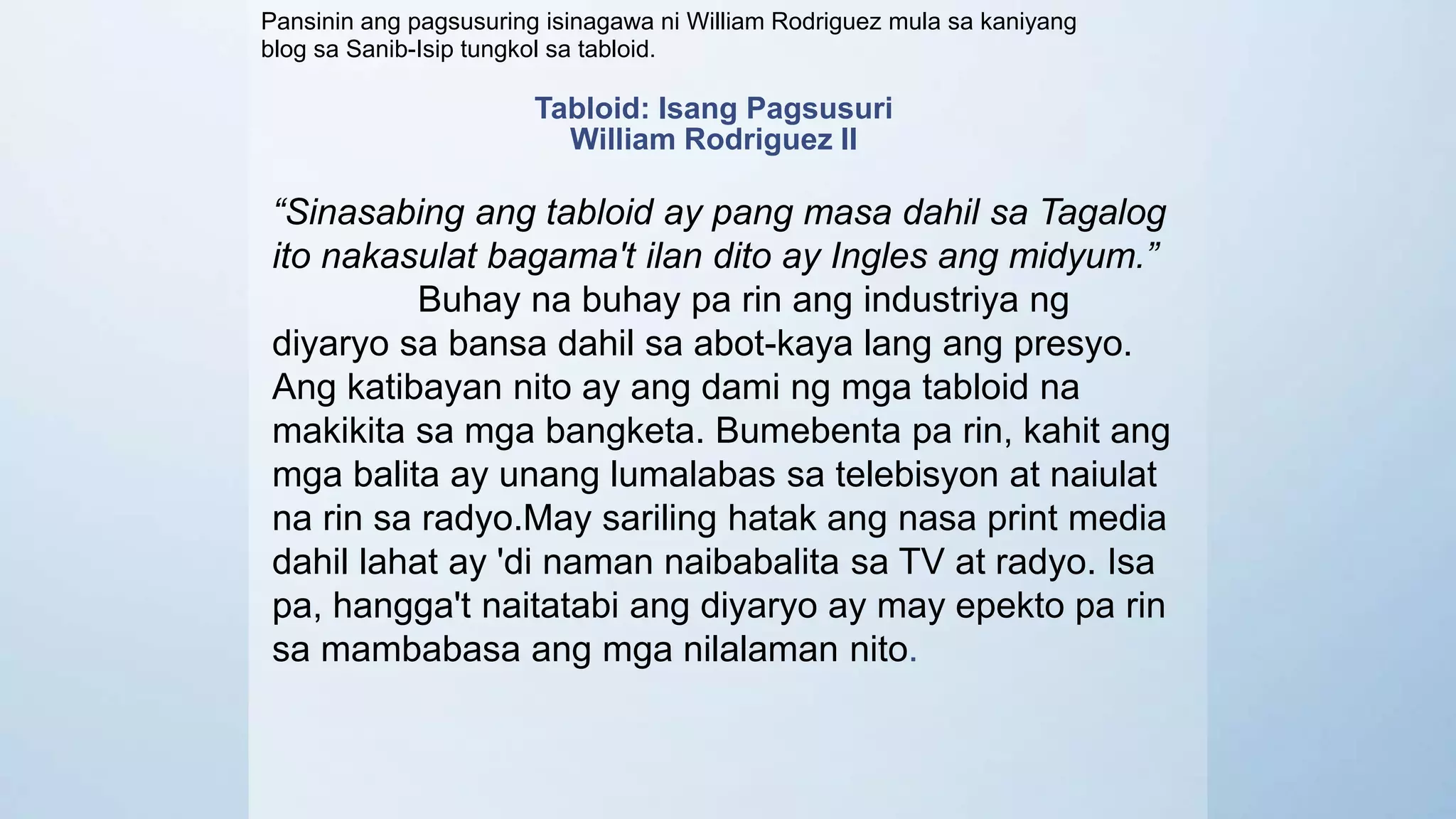 Aralin 1_ Kontemporaryong Panitikan - Pahayagan pptx.pptx