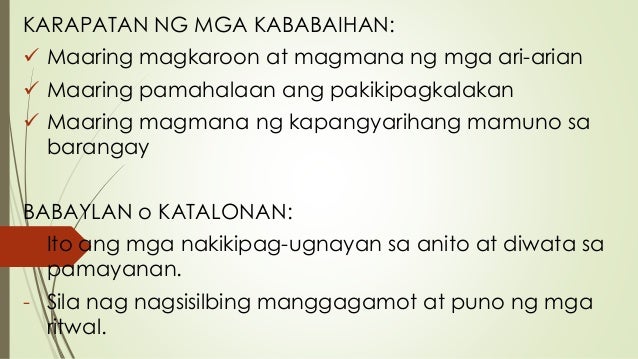 Araling Panlipunan Aralin 2 Ang Kalagayang Panlipunan Ng Mga Unang