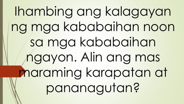 Araling Panlipunan Aralin 2 Ang Kalagayang Panlipunan Ng Mga Unang