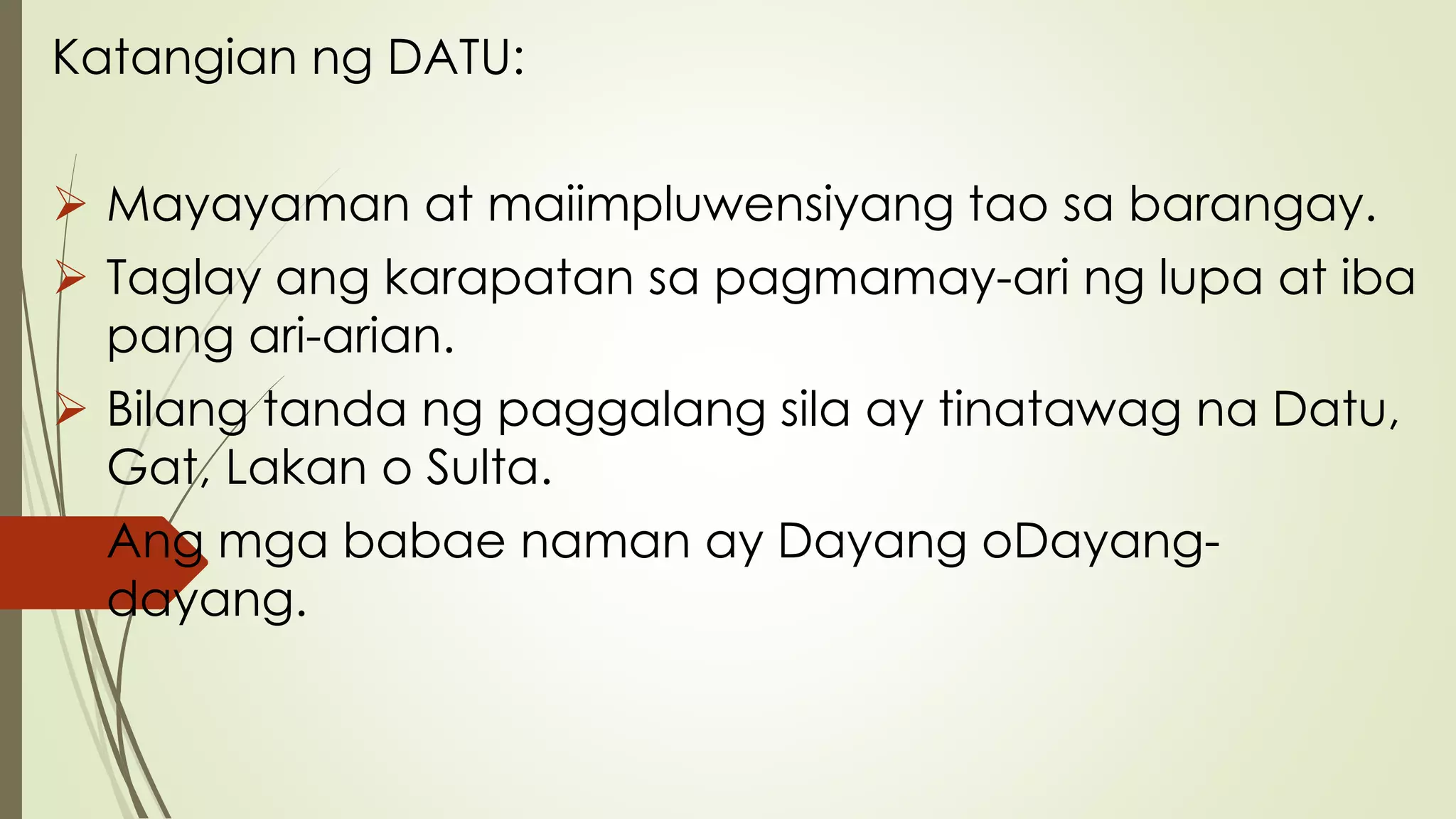 Ang Kalagayang Panlipunan ng mga Unang Pilipino | PPTX