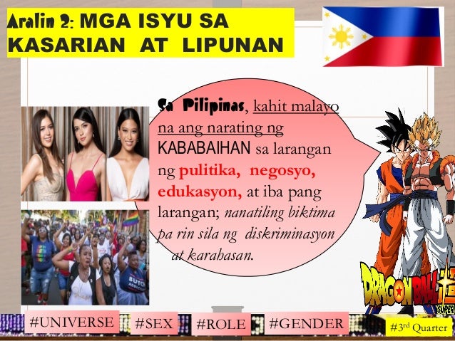 Mga Isyu Na May Kaugnayan Sa Kasarian Slideshare  isyungbabe