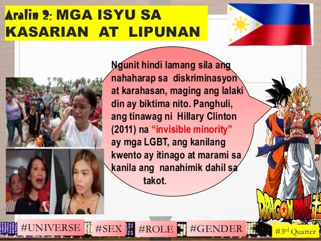 Aralin 2 Isyu sa Kasarian at Lipunan