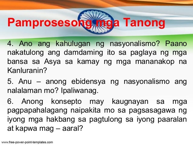 Ano Ang Manipestasyon Ng Nasyonalismo Sa Kanlurang Asya Kitapinas