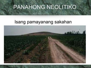 PANAHONG NEOLITIKO 
Isang pamayanang sakahan 
 