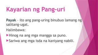 ARALIN 2 FILIPINO 6 TUNGKOL SA PANG-URI 6 | PPTX