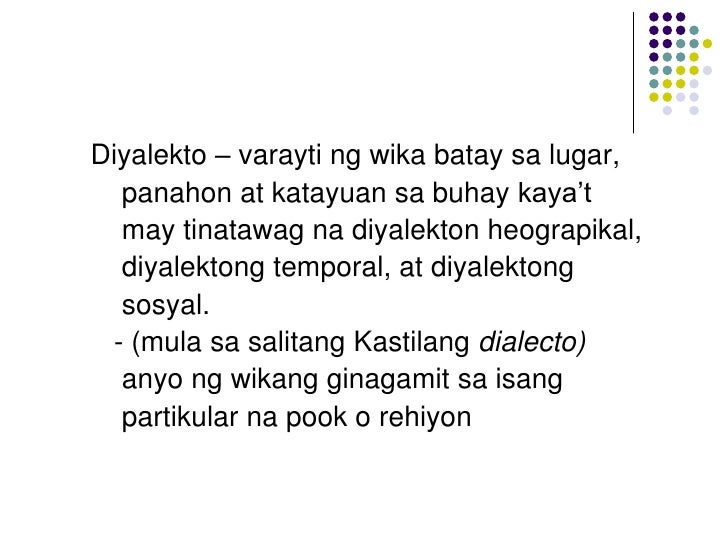 Ano Ang Pagkakaiba Ng Wika Sa Diyalekto Aralin 2 gçô ang wika at lipunan