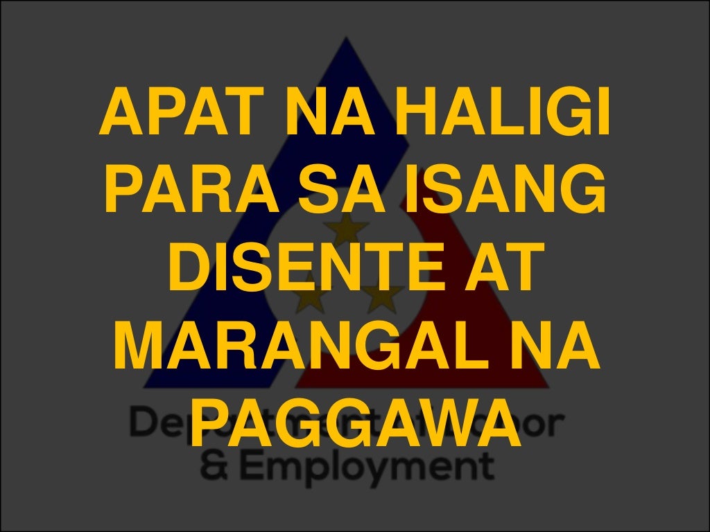 MGA ISYU SA PAGGAWA