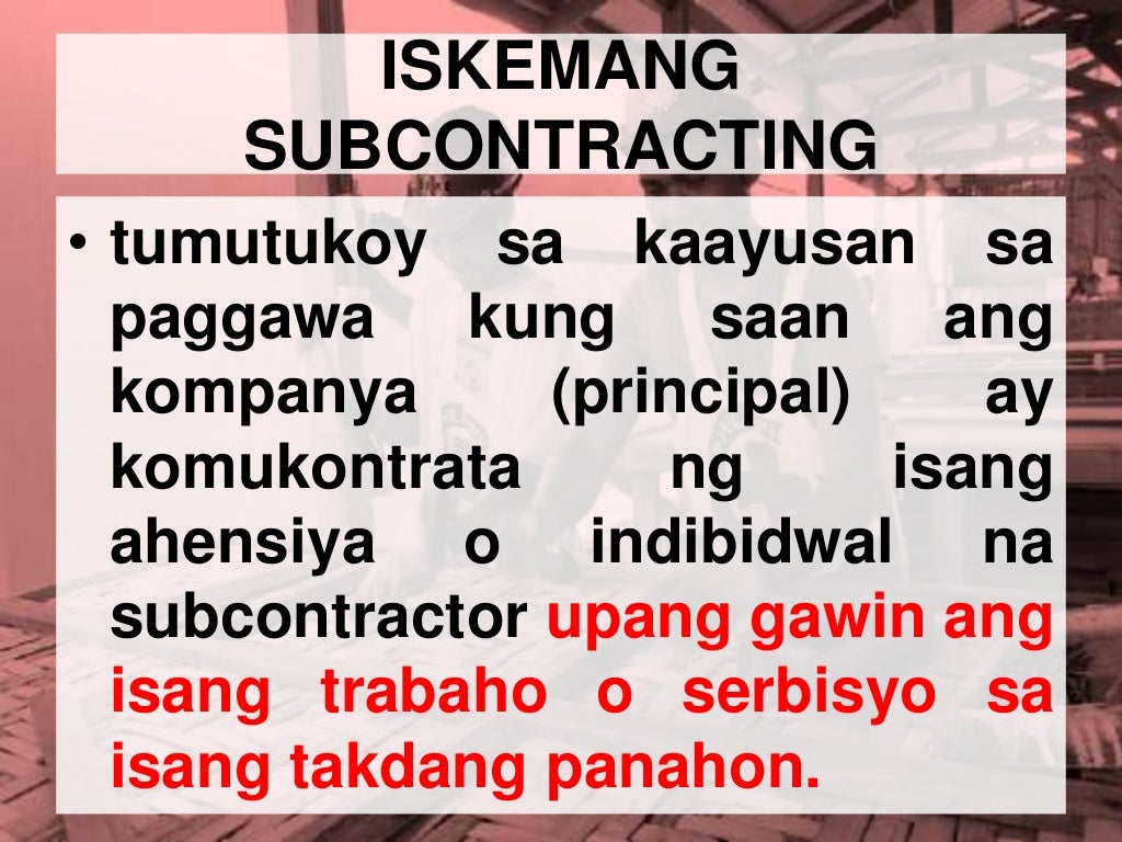 MGA ISYU SA PAGGAWA