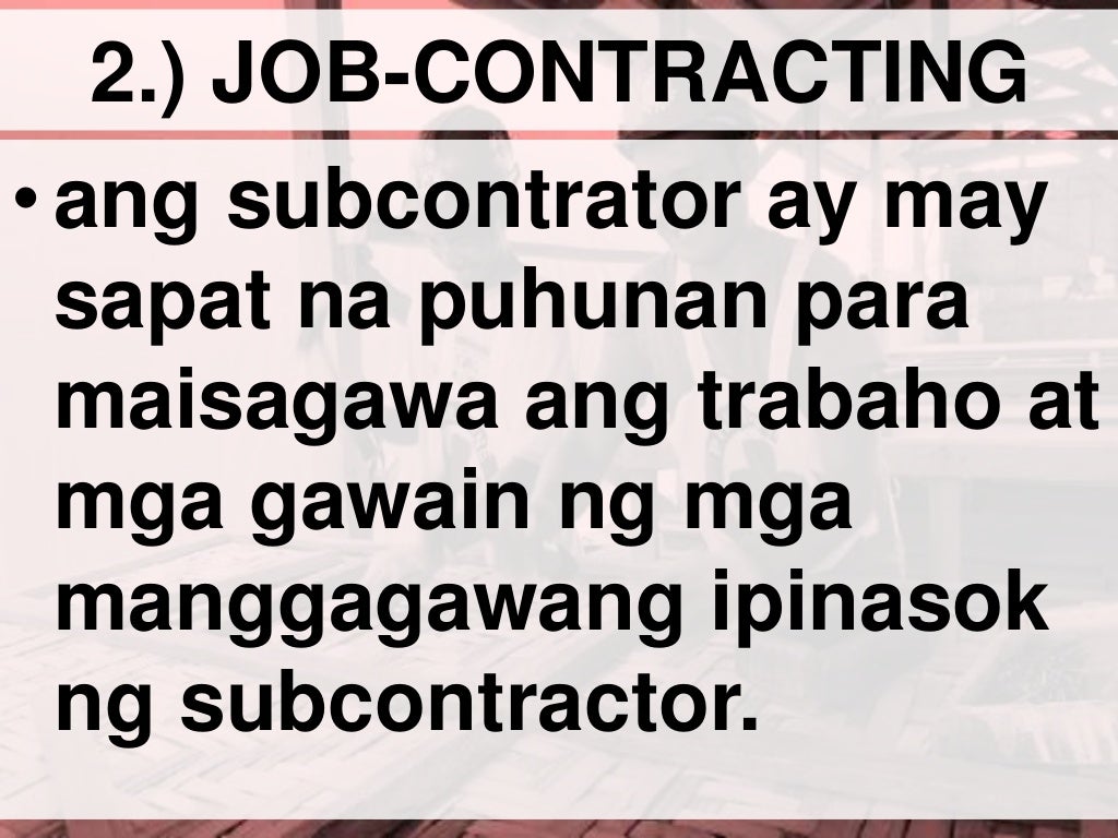 MGA ISYU SA PAGGAWA