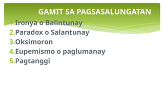 Inuring ARALIN 2 MALIKHAIN(URI NG TAYUTAY).powerpointx | PPTX