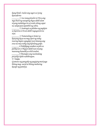 Matiyaga Example Aralin 2 pagiging matiyaga uugaliin ko! | DOCX