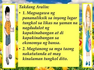 Apat Na Katanungan Pang Ekonomiya - kabuuan apat