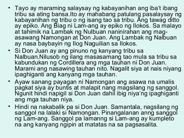 Buod Ng Biag Ni Lam Ang - Coal Export Action