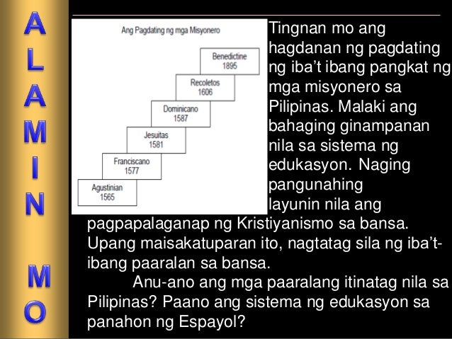 Aralin 4 Ang Sistema Ng Edukasyon Ng Mga Espanyol - kulturaupice