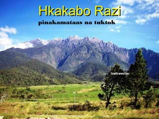 Hkakabo RaziHkakabo Razi
pinakamataas na tuktok
 