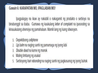 Aralin 5: PAgkonsumo