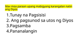 Pagsisisi Drawing Mga Paraan ng Pagdakila sa Diyos: Pagsisisi, Pagsamba, at Panalangin | PPTX
