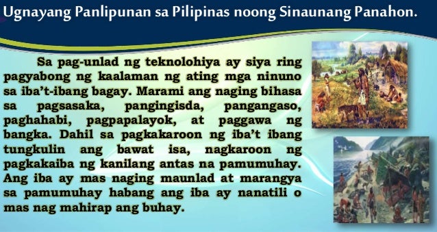 Aralin 5 Ugnayang Panlipunan At Kalagayang Pangkabuhayan Ng Mga Sin
