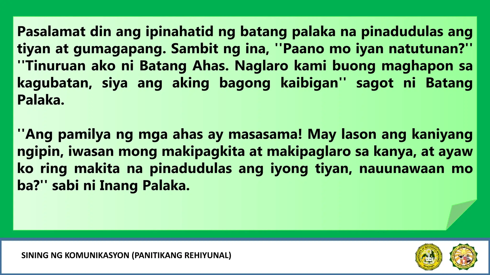 ARALIN 5 FIL 1.pptx Kabanata II leksyon sa Filipnio | PPTX