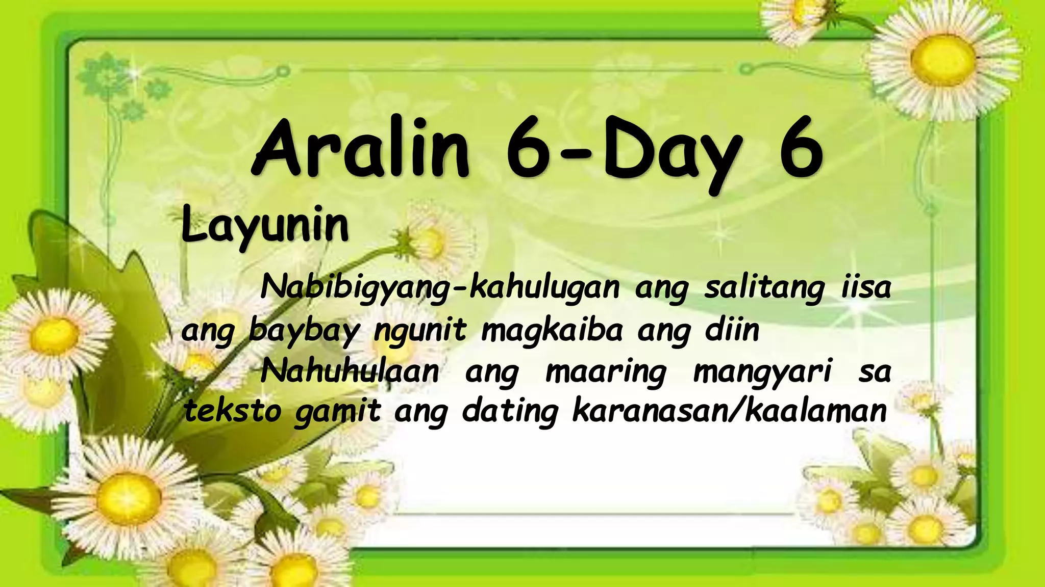 Aralin 6- Lugar sa Pamayanan, Halina_t Pasyalan-Day_6-10.pptx