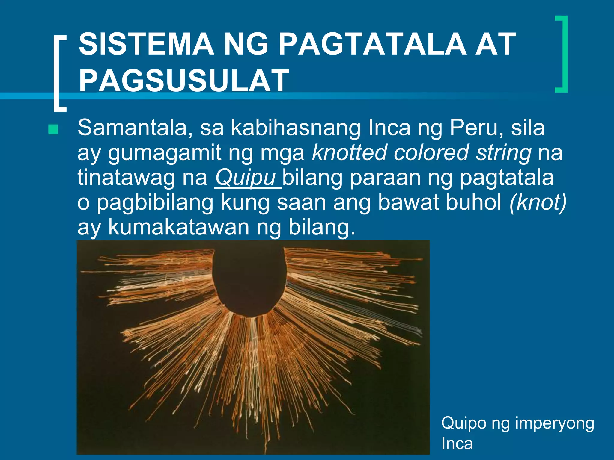 Aralin 7, sistema ng pagtatala at pagsulat | PPT