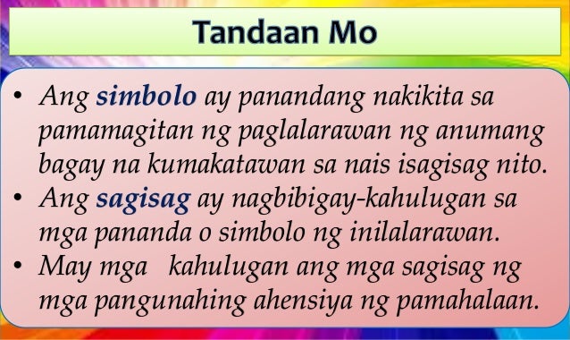 Yunit Iii Aralin 7 Kahulugan Ng Mga Simbolo At Sagisag Ng Kapangyari