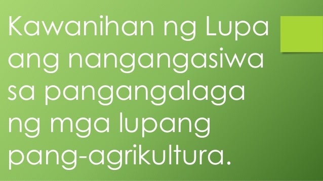 Pangangalaga at Wastong Pangangasiwa sa mga Likas na Yaman