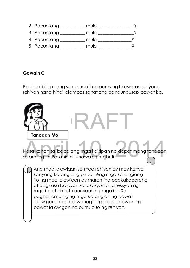 K To 12 Grade 3 Learner S Material In Araling Panlipunan