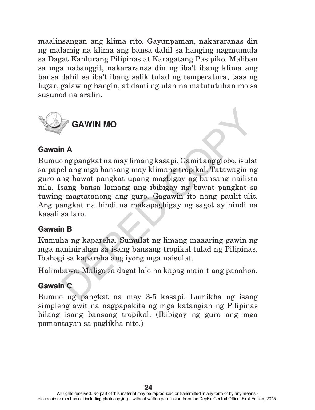K TO 12 GRADE 4 LEARNER’S MATERIAL IN ARALING PANLIPUNAN (Q1Q4)