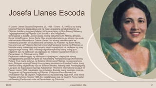 Josefa Llanes Escoda Japanese occupation of the Philippines Bayani