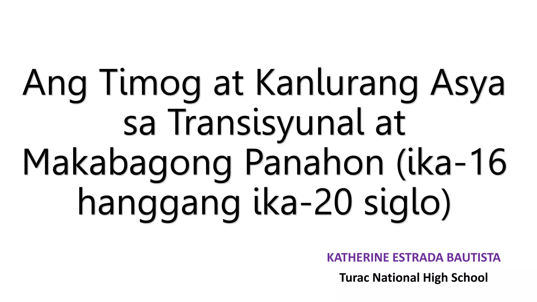 Araling Panlipunan 7 Third Quarter.pptx
