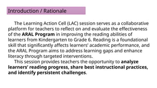 Effectiveness of the ARAL Program in Enhancing K-6 Reading Skills | PPTX