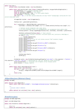 BruteForce ve Horspool Algoritmalarının Karşılaştırılmalı Analizi | DOC