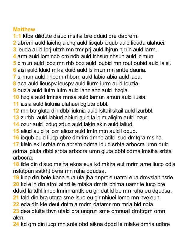 Aramaic New Testament Peshitta Transliterated