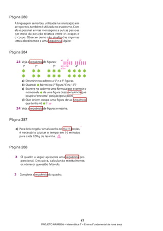 página 280




página 284




página 287




página 288




                                            17
             projeto araribá – Matemática 7 – ensino Fundamental de nove anos
 
