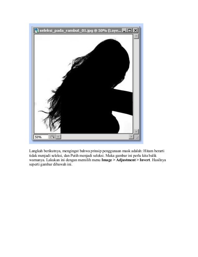 Ara membuat  seleksi rambut  pada photoshop dengan  detil