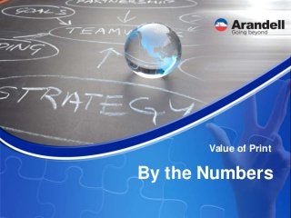 By the Numbers
Value of Print
 