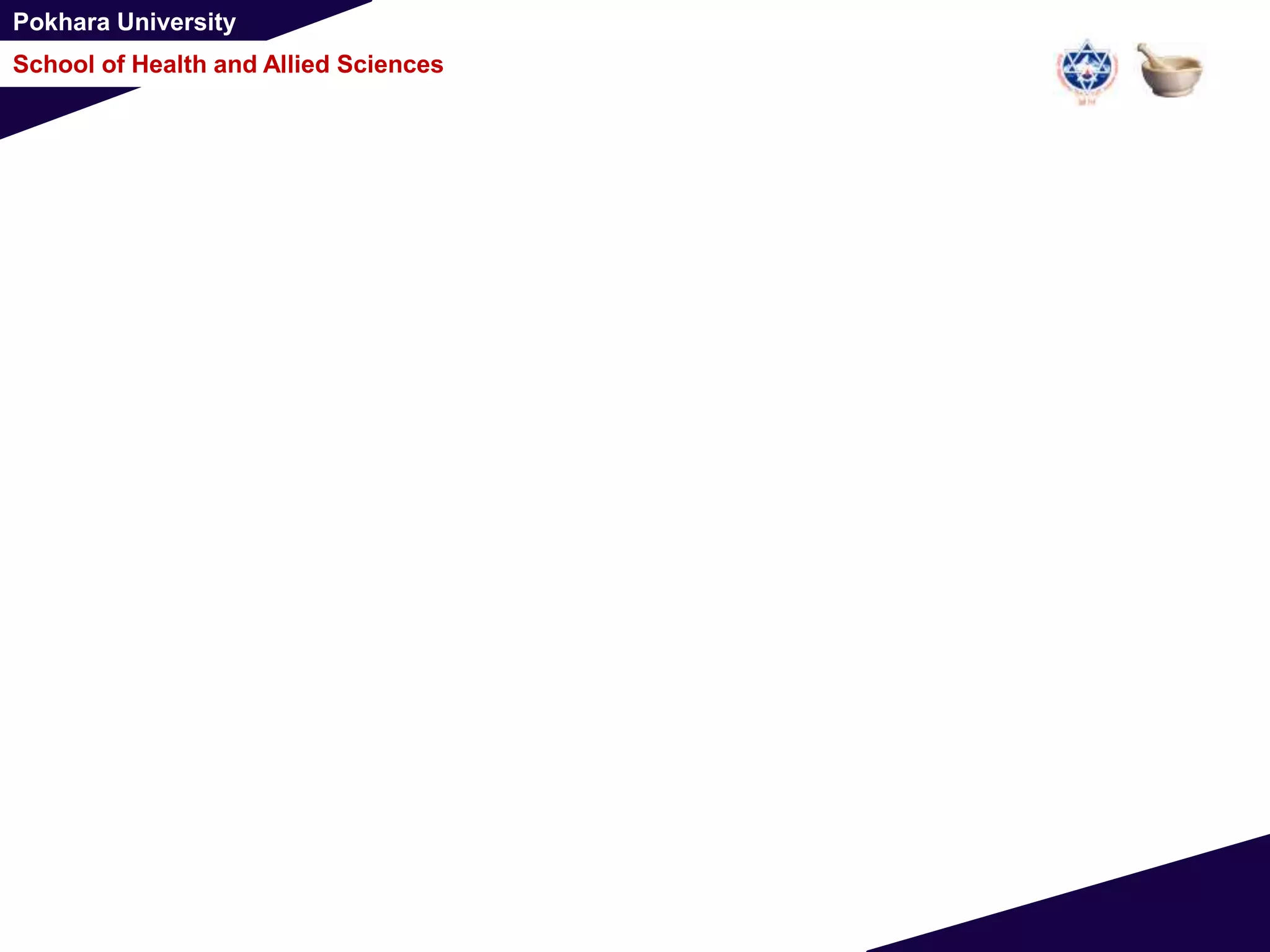 Pokhara University
School of Health and Allied Sciences
 