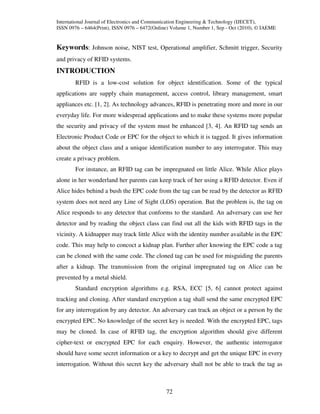 A random number generator for rfid tags | PDF
