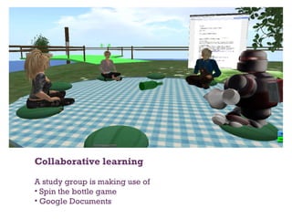 Collaborative learning A study group is making use of Spin the bottle game  Google Documents 