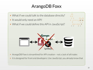 ArangoDB – A different approach to NoSQL | PDF