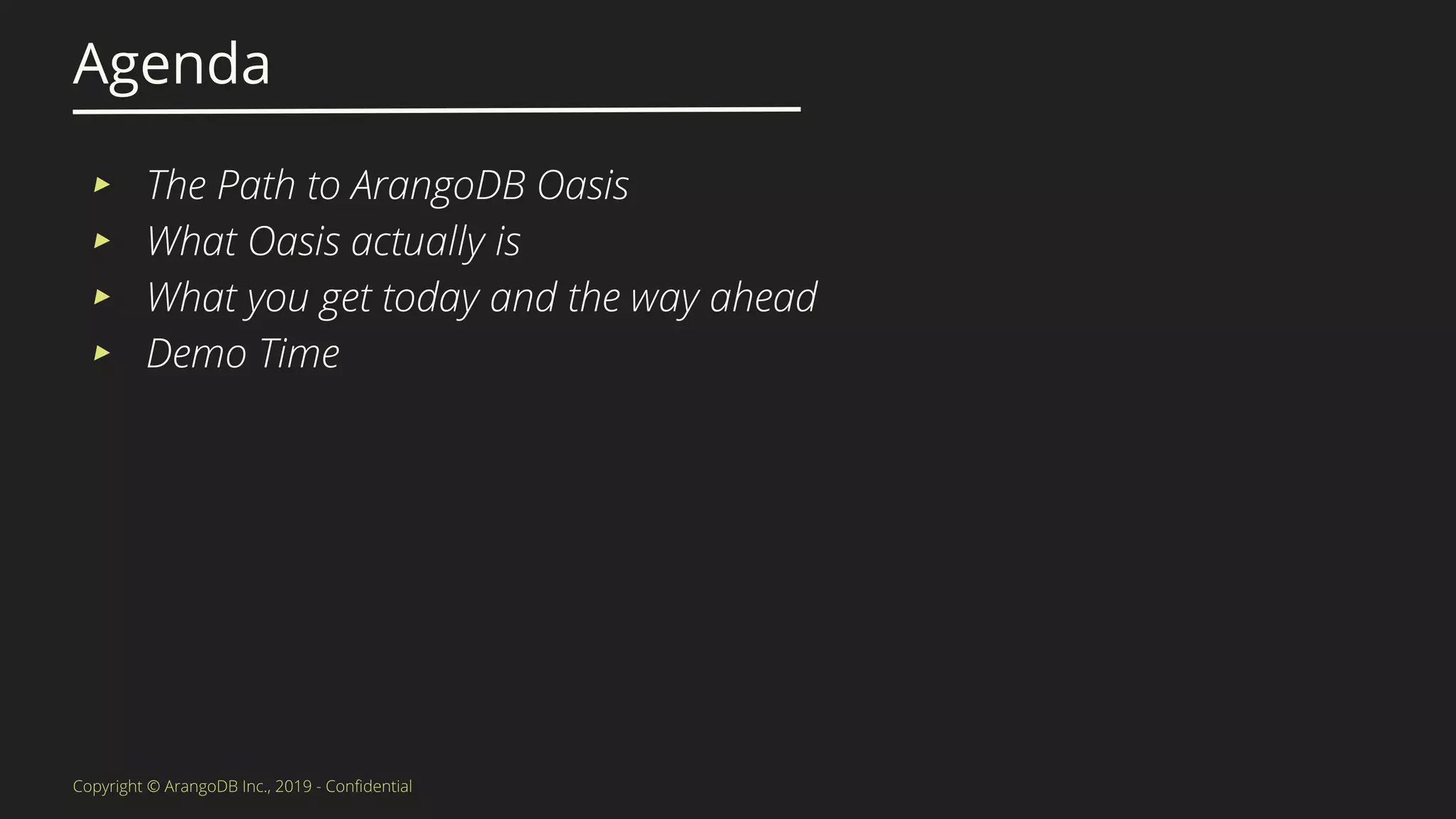 Agenda
▸
▸
▸
▸