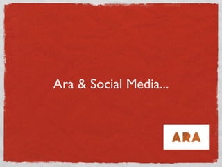 Ara & Social Media... 