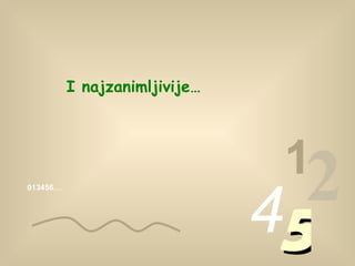 013456… 1 2 4 5 I najzanimljivije … 