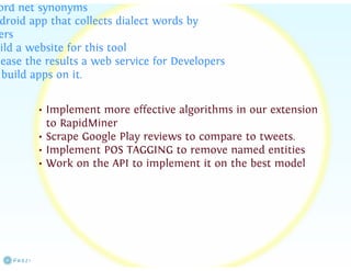 Sentiment Analysis for Arabic tweets