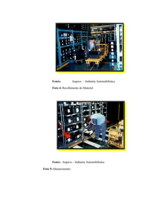 Fonte: Arquivo – Indústria Automobilística
Foto 4: Recolhimento do Material
Fonte: Arquivo – Indústria Automobilística
Foto 5:Abastecimento
 