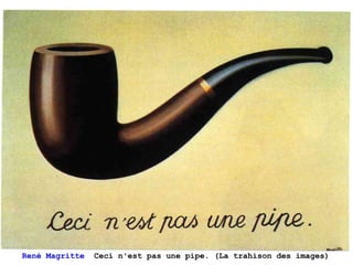 René Magritte   Ceci n'est pas une pipe. (La trahison des images)
 