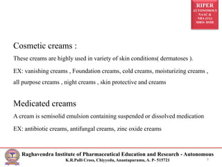 SKIN CREAMS | PPTX
